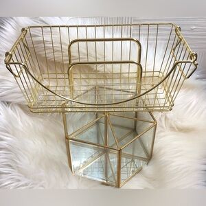 Gold Desk Organizers